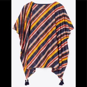 Tory Burch Printed Caftan Medley Stripe/993 Small